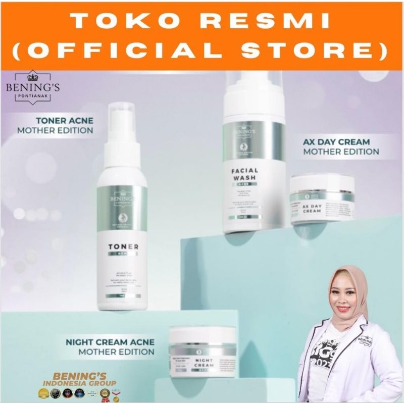 Skincare Hamil Menyusui Bening's Paket Acne Mother Edition Paket Jerawat Khusus Hamil dan Menyusui S
