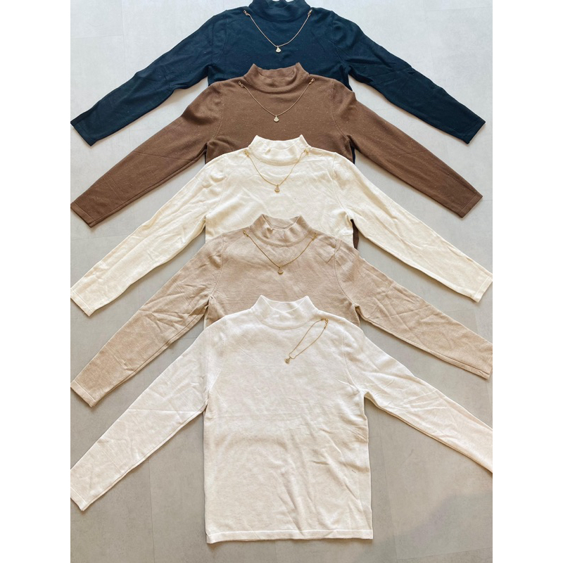 caca atasan rajut kalung vivorie premium/caca atasan rajut gliter vivorie premium