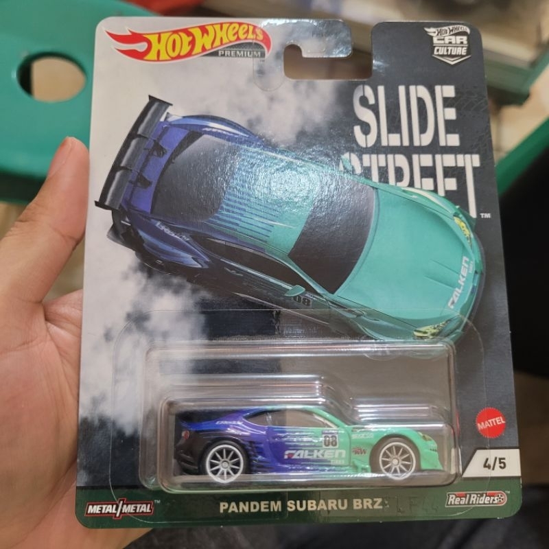 hotwheels premium slide street pandem subaru BRZ falken