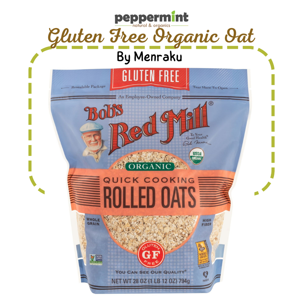 

Bob's Red Mill Gluten Free Organic Quick Cooking Rolled Oat (28 Oz)