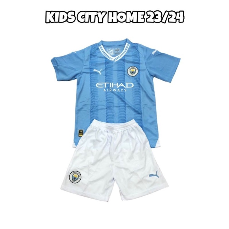 Grosiran Murah (KIDS / ANAK) JERSEY BOLA CITY HOME NEW 2023-2024 23 24 GRADE ORI IMPORT buruan