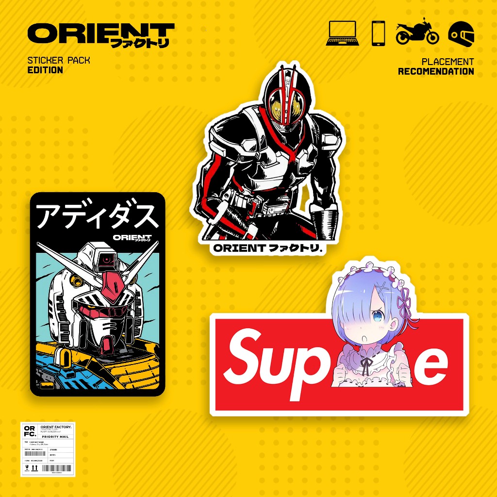 

Orient Sticker Pack V3 - Sticker Anime - Sticker Jepang - ORIENT FACTORY