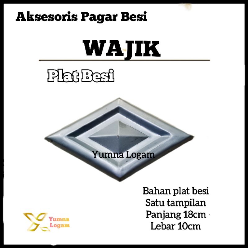 ornamen asesoris pagar besi Wajik kecil