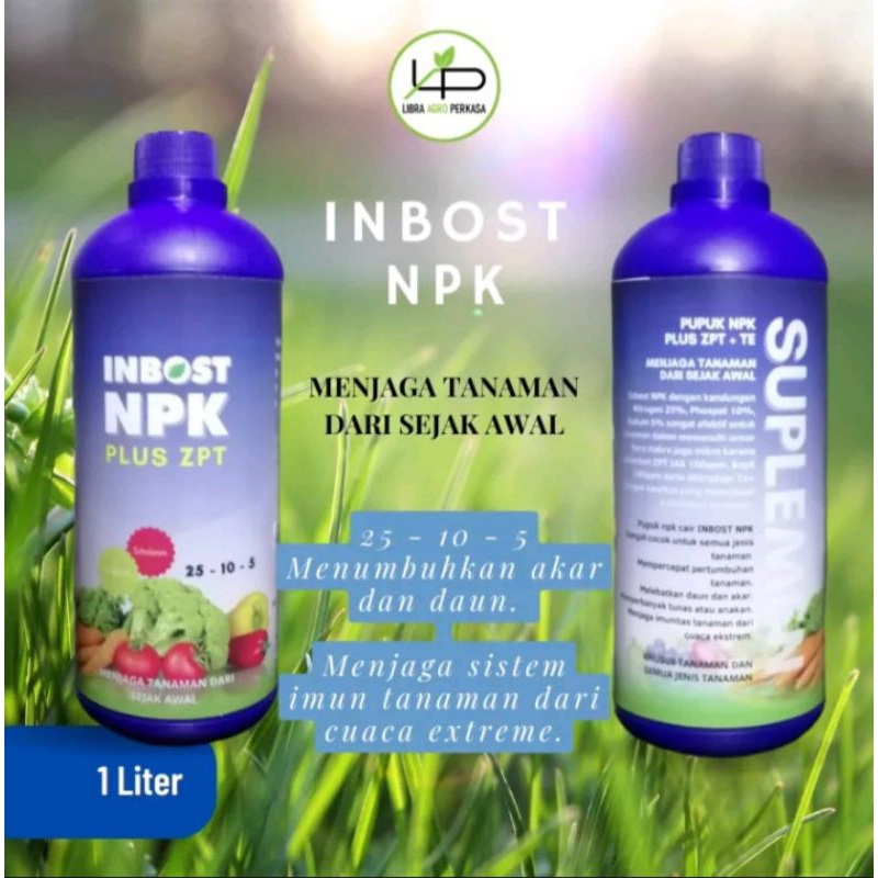 PPC INBOST NPK 1 Liter NPK cair plus zpt auxin sitokinin