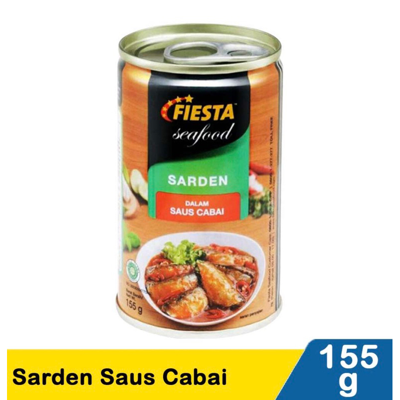 

Fiesta Sardines In Chili Sauce 155gr Sarden Saus Pedas Kaleng