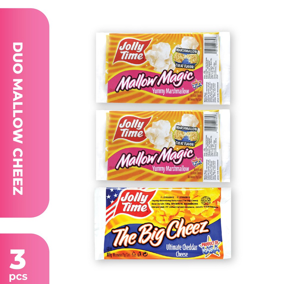 

Terkini Jolly Time - Paket Duo Mallow Cheez (2MM, 1TBC) - Mircowave Popcorn ←➲❊✩
