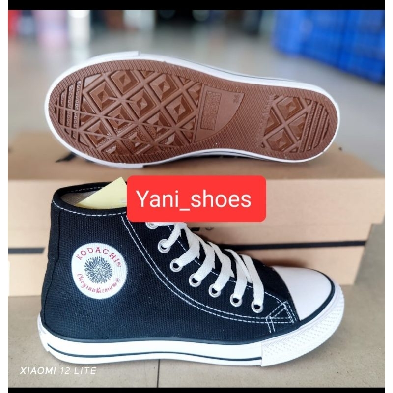 sepatu sekolah anak kodachi SD SMP SMA boot tali sol karet size 37-42
