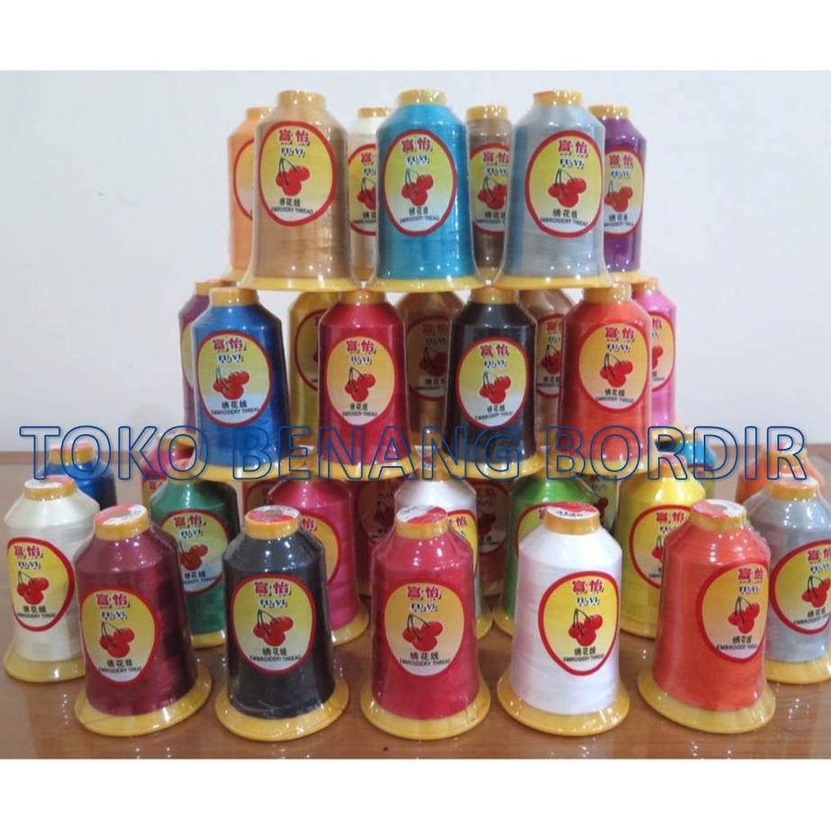 ↔✢❅ Benang Bordir Polyester FUYI Ready