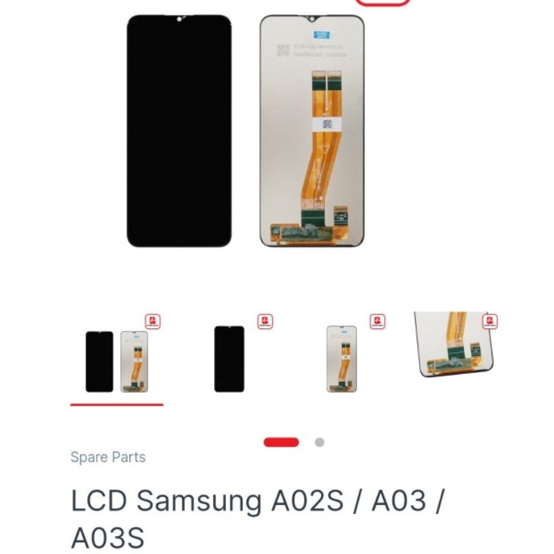 LCD TOUCHSCREEN SAMSUNG A02S / A03 / A03S BLACK
