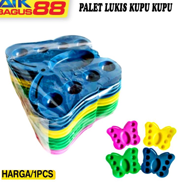 

Sale 1lusin PALET LUKIS / PIRING CAT AIR KUPU KUPU / TEMPAT CAT AIR BUTTERFLY - Besco ➘✣✰