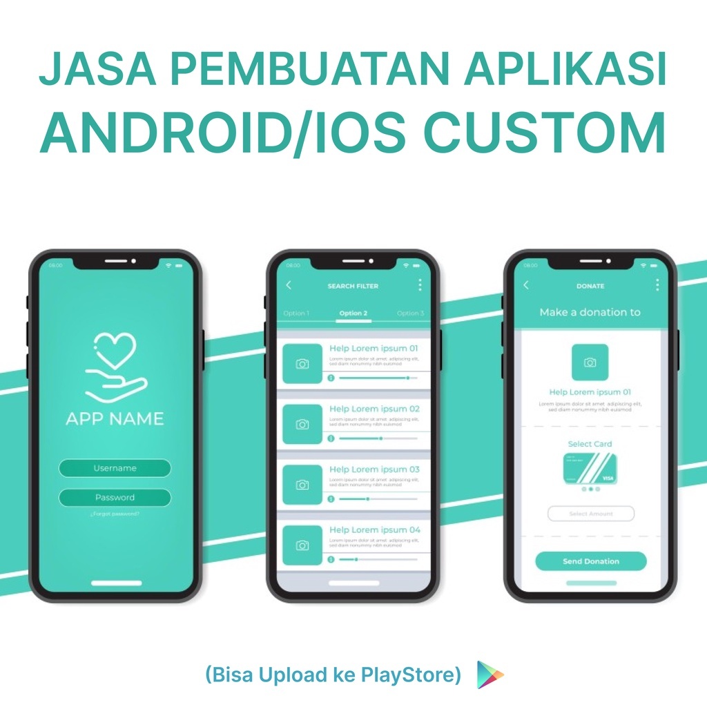 Jasa Pembuatan Aplikasi Android/IOS Custom (Bisa Upload ke Playstore)