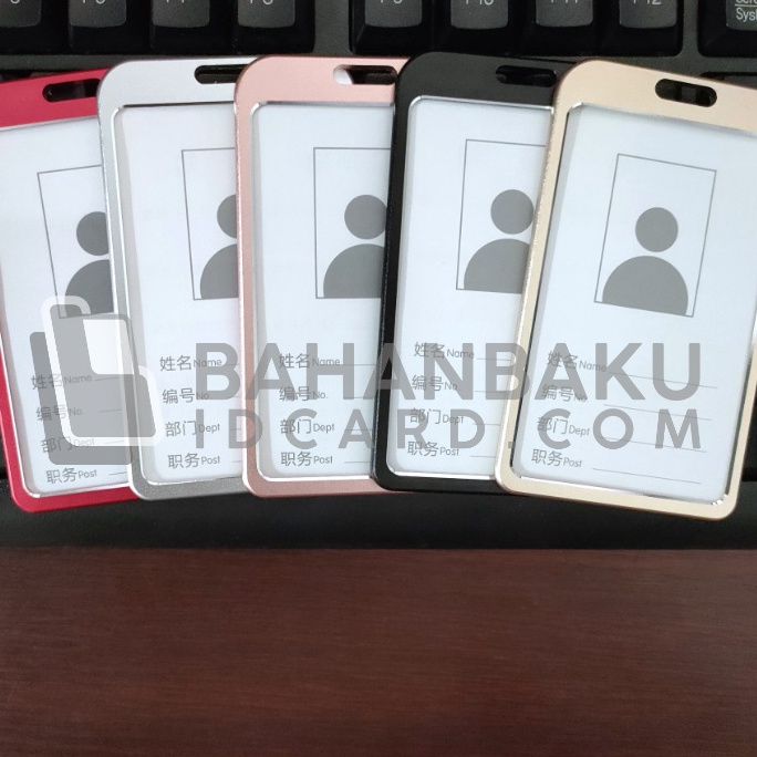 

Terlaris card holder bahan alumunium bermutu tempat id card metal kartu pegawai