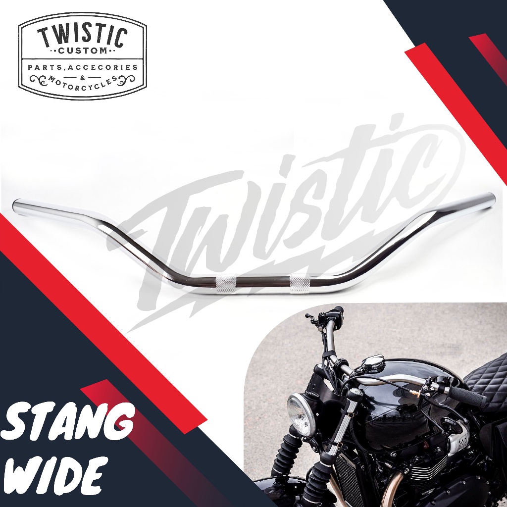 Stang BAAK Style Wide Motor Triumph Bonneville Bobber Thruxton Harley