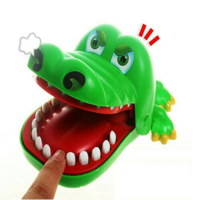 Mainan Gigit Buaya Crocodile Gigitan Kaget Prank Gigit Buaya
