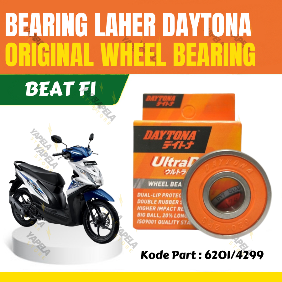 Bearing Laher Beat FI Original Daytona Racing Lahar 6201-2RS