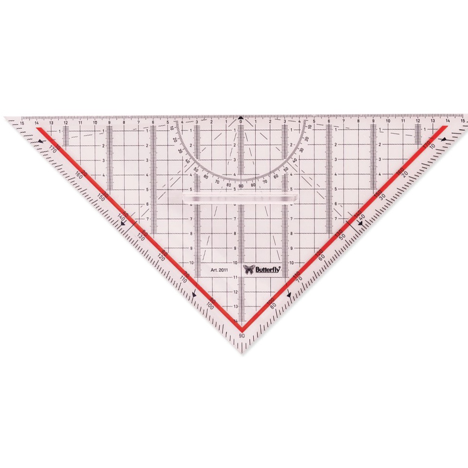 

Baru Butterfly Penggaris Segitiga / Scala BT-2011