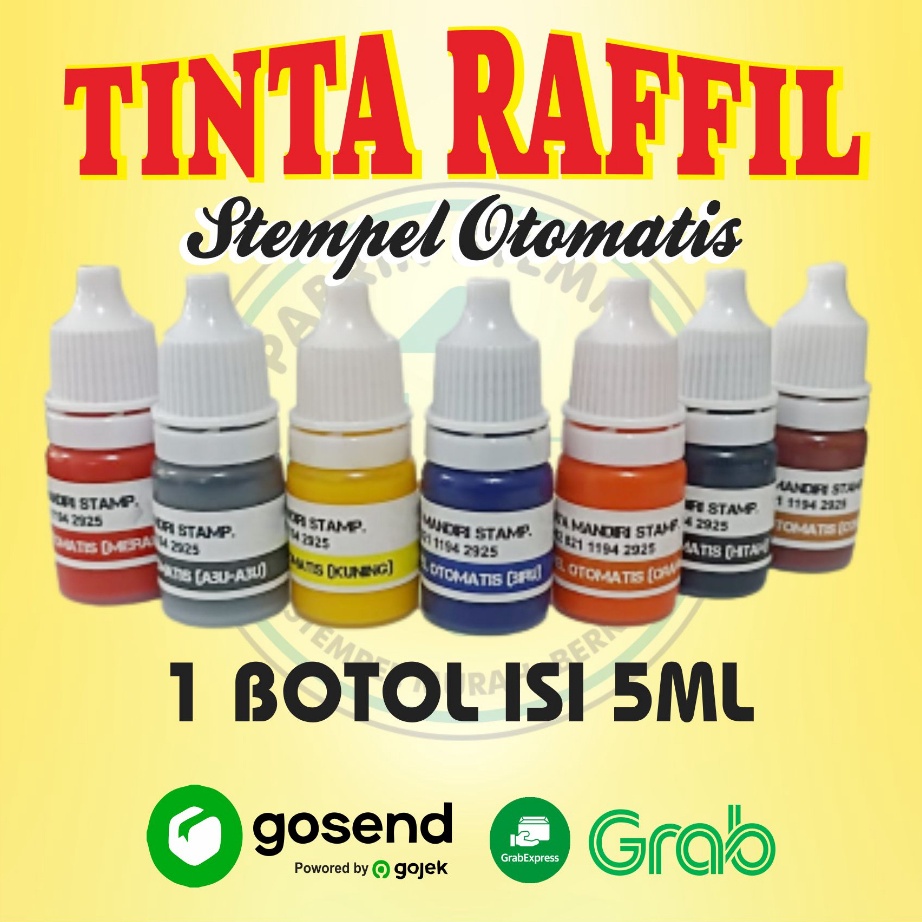 

Seller TINTA STEMPEL OTOMATIS SATU BOTOL ISI 5 ML