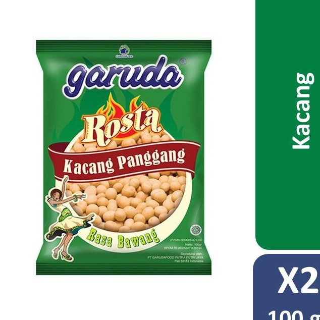 

MODEL KZQ609 Garuda Rosta Kacang Panggang Rasa Bawang 100gr x2