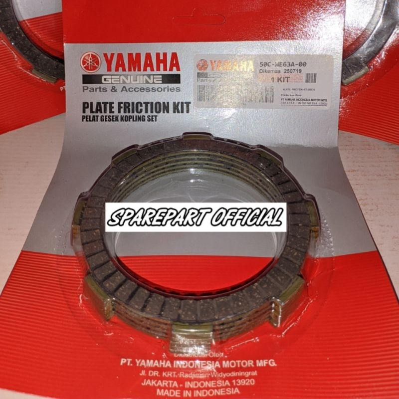 Kampas kopling/plat kopling 50C original yamaha Jupiter mx new (ISI 5 KEPING)