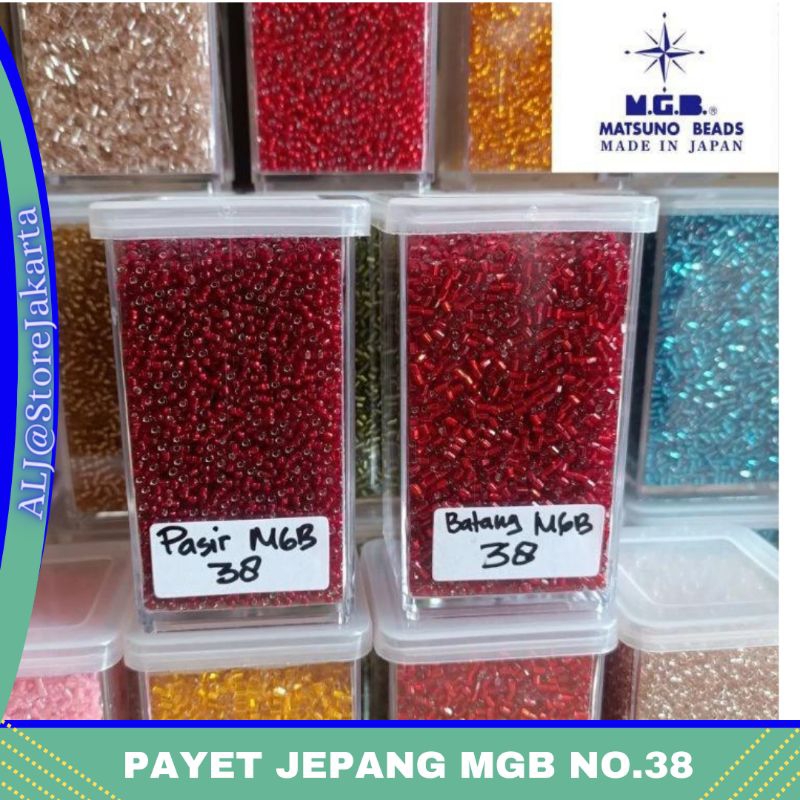 Payet Jepang MGB No.38 Merah Maroon(Pasir &Batang)