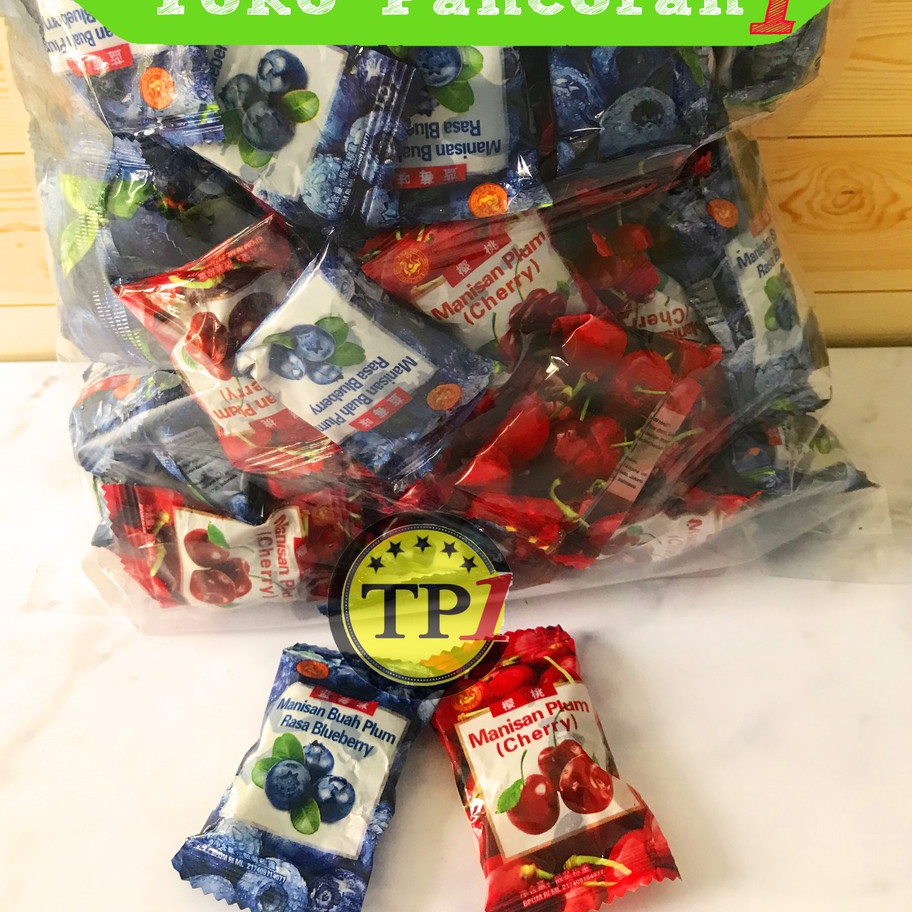 

TIPE LFE014 Manisan buah kiamboi kiamboy plum Storberry BlueBerry madu permen termurah 200gr