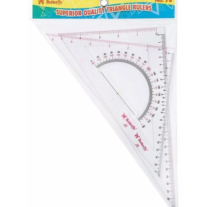 

Promo Butterfly Penggaris Classic Segitiga No. 8 / J-8