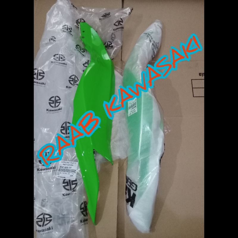 cover body belakang hijau set zx25r original kawasaki
