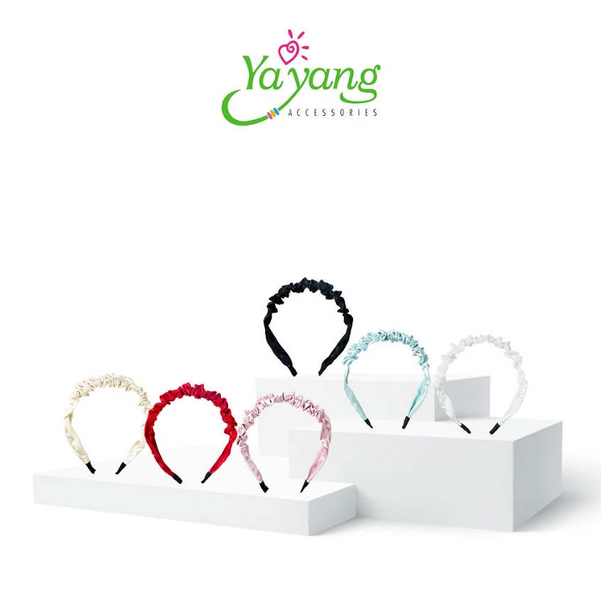 YAYANG Bando Satin shimer - Bando Bandana Korea Polos - NAN6268
