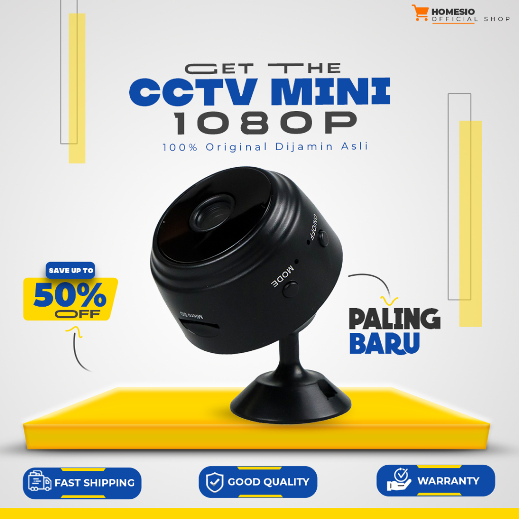 CCTV hp Mini Kecil Wireless Wifi Tanpa Kabel Kamera Camera v380 Pro Outdoor Tersembunyi Murah