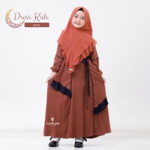 SUKAHIJAB - Freya Girl Dress Anak Terbaru Baju Gamis Muslimah Bahan Adem
