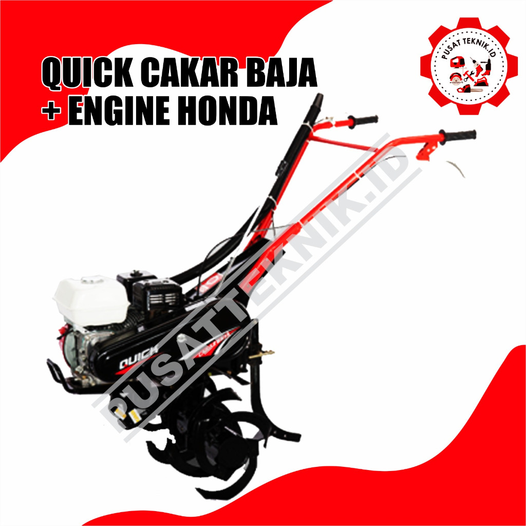 TRAKTOR QUICK CAKAR BAJA + ENGINE GX200 T2 CULTIVATOR QUICK CAKAR BAJA