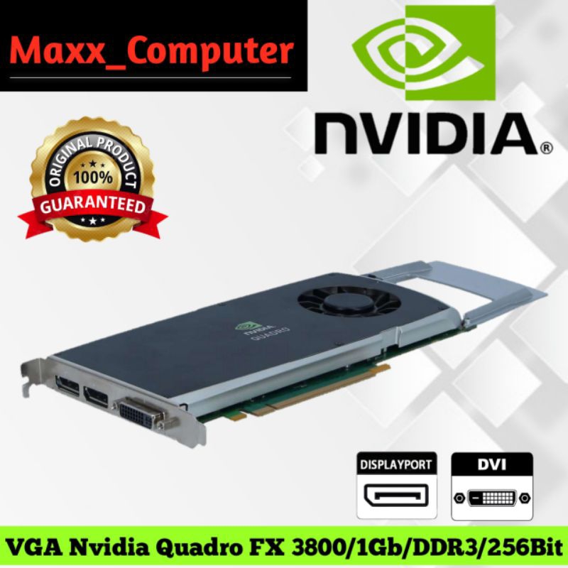 VGA Nvidia Quadro Fx 3800 / 1Gb / DDR3 / 256BIT Bergaransi