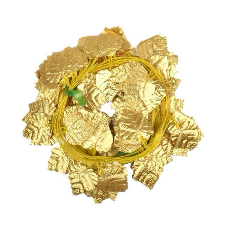 Daun Anggur  Rambat Emas / Daun artifical / Daun garden / Daun Dekorasi / DD-06 / 1lusin