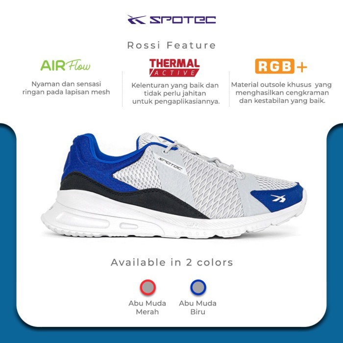 Sepatu Pria / Sepatu Running / Spotec / Rossi