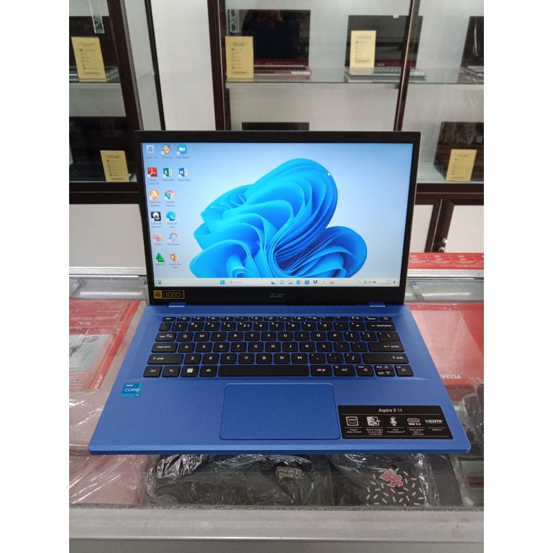 Laptop ACER ASPIRE 3 SLIM A314,intel core i3-N305 (iris blue)