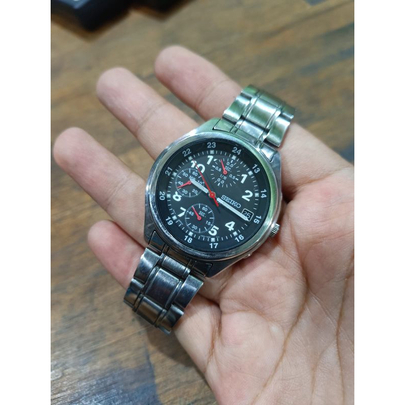 Jam Tangan Seiko Chronograph Second Cowok
