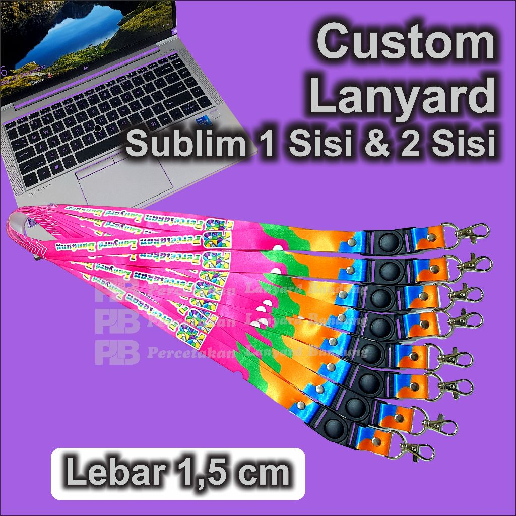 

Cetak Tali Idcard Custom Desain 1,5cm tali id Card Printing Sublimasi
