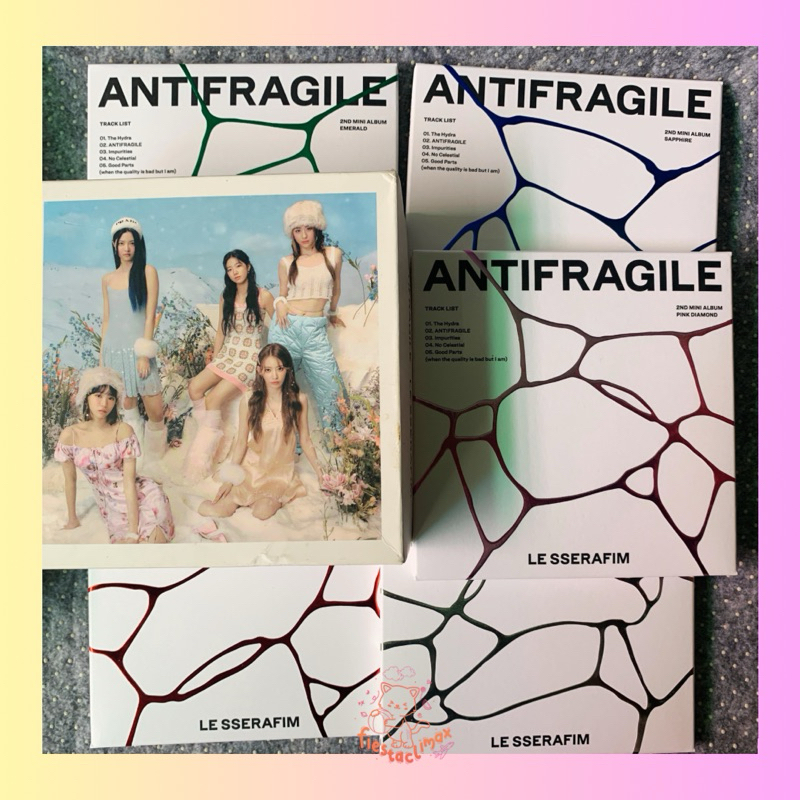 [OFFICIAL] ANTIFRAGILE LE SSERAFIM album Ktown benefit fearnot zone pob Sakura Chaewon Yunjin Kazuha