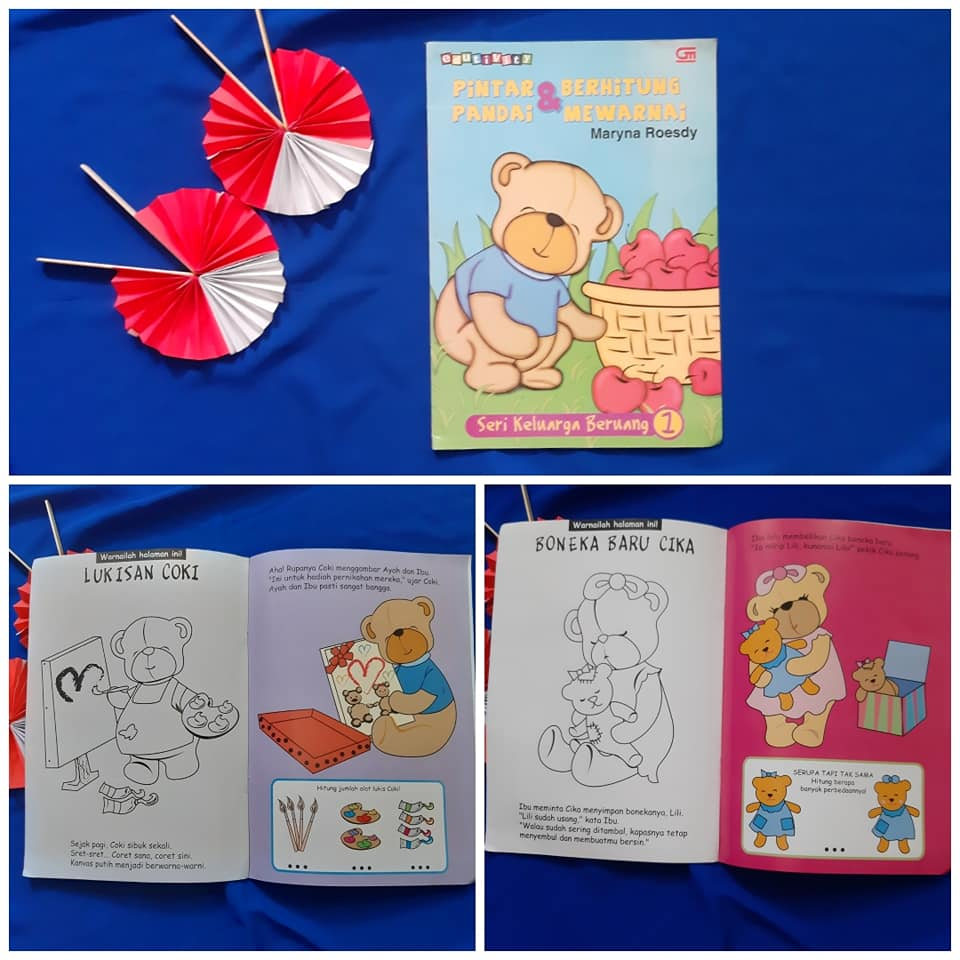 Pintar Berhitung dan Pandai Mewarnai Buku anak bekas second preloved