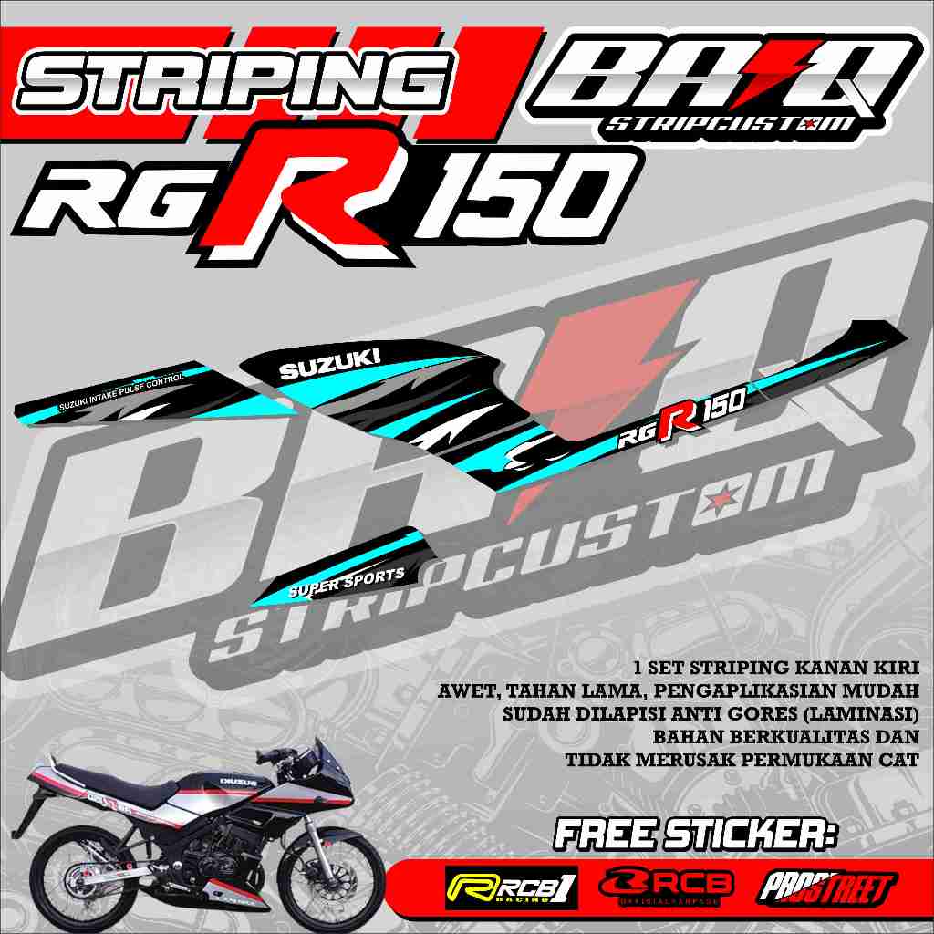 STICKER STRIPING RGR 150 - STRIPING RGR 150 PREMIUM GRAFIK 04
