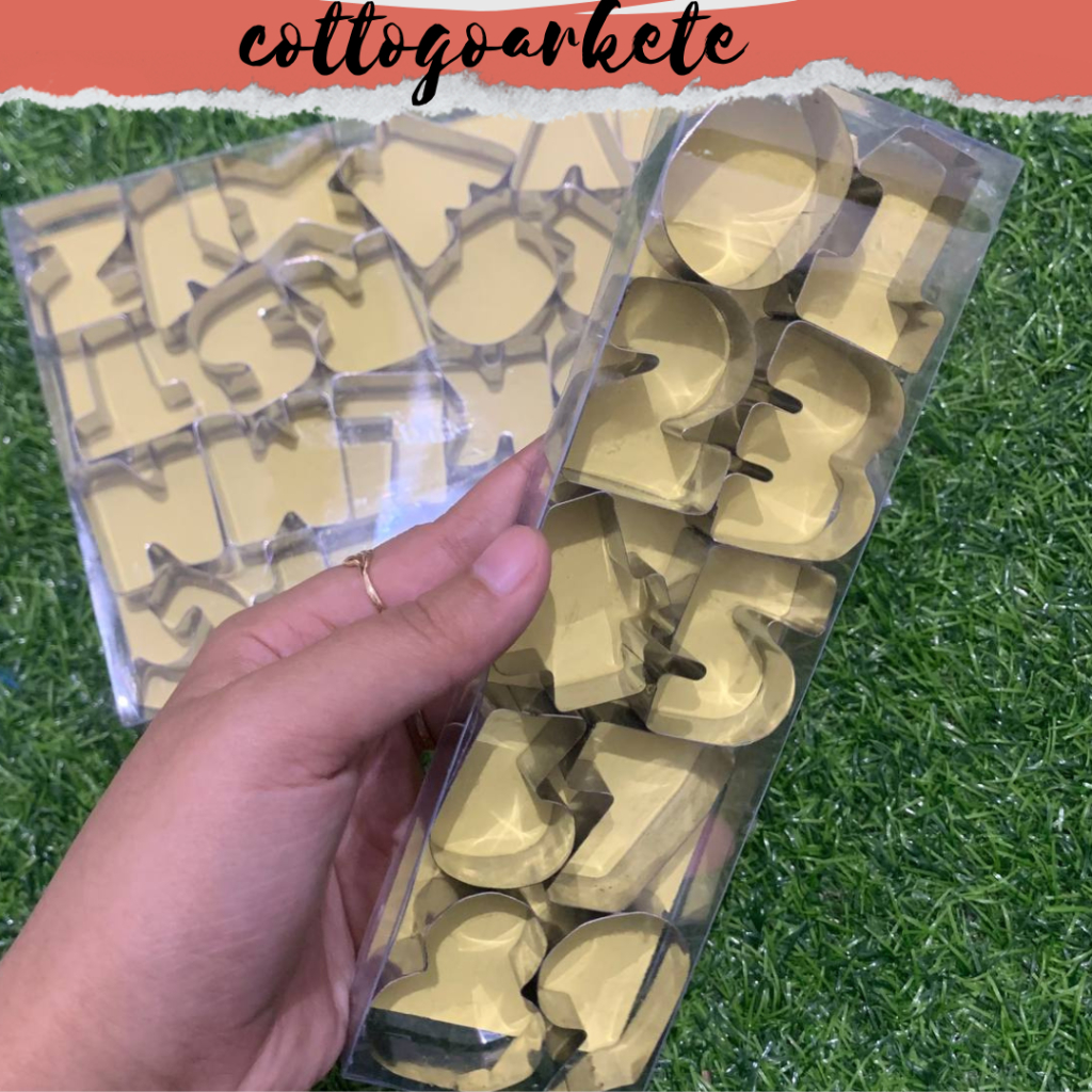 SPESIAL|CETAKAN WORTEL ANGKA|cetakan wortel cutter huruf angka stainless tumpeng garnish