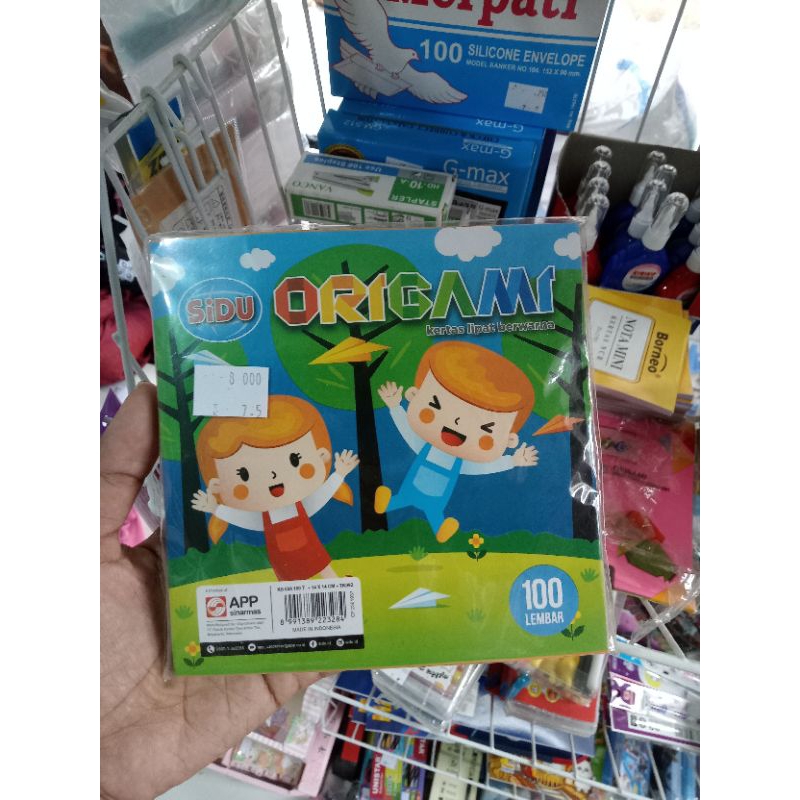 

kertas origami sisi tebal 100 lembar