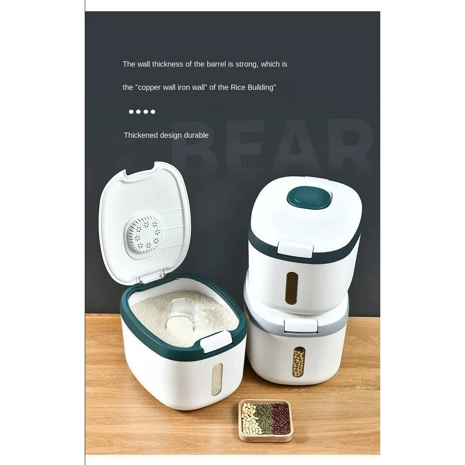 Tempat Beras Tempat Penyimpanan Beras / Dispenser Beras Wadah Beras 5 Kg