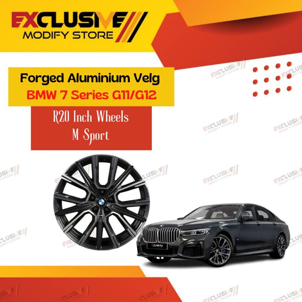 VELG FORGED ALUMINIUM BMW 7 SERIES G11/G12 M SPORT R20 INCH WHEELS