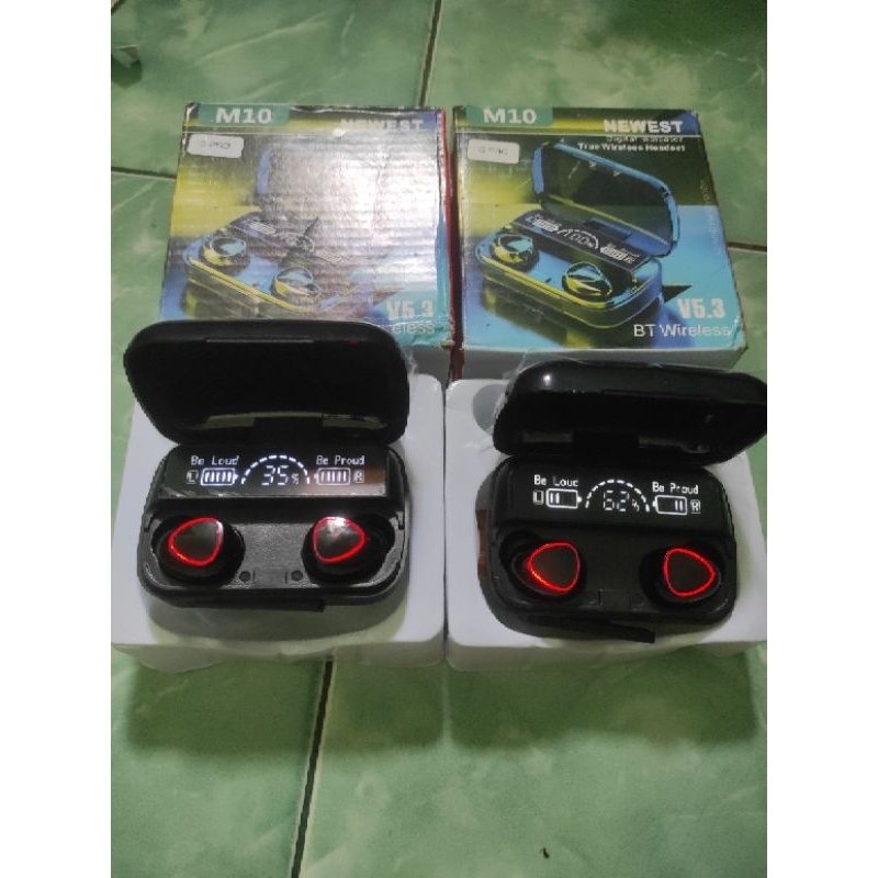 Headset Bluetooth TWS M10 5.3 Earphone Stereo Digital Display