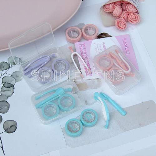 Alat pasang dan lepas softlens one set | Wadah softlens | Pinset softlens