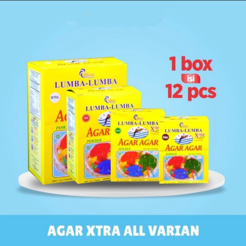 

ETHOZ LUMBA-LUMBA Xtra Agar Jelly Powder 1 Box ( 12 Pcs )