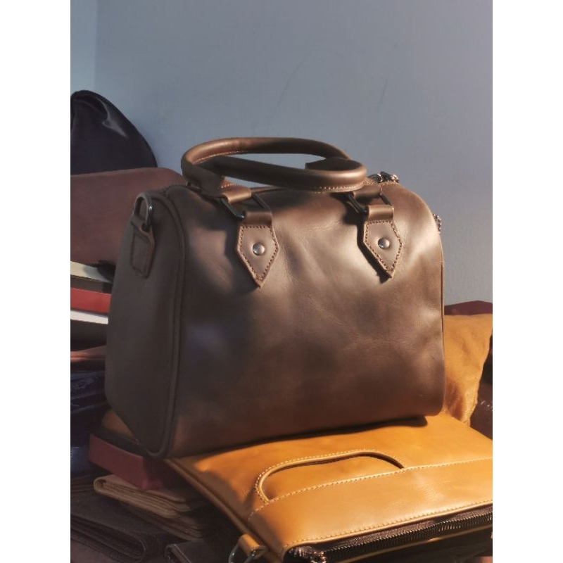 tas kulit speedy mini crazy horse
