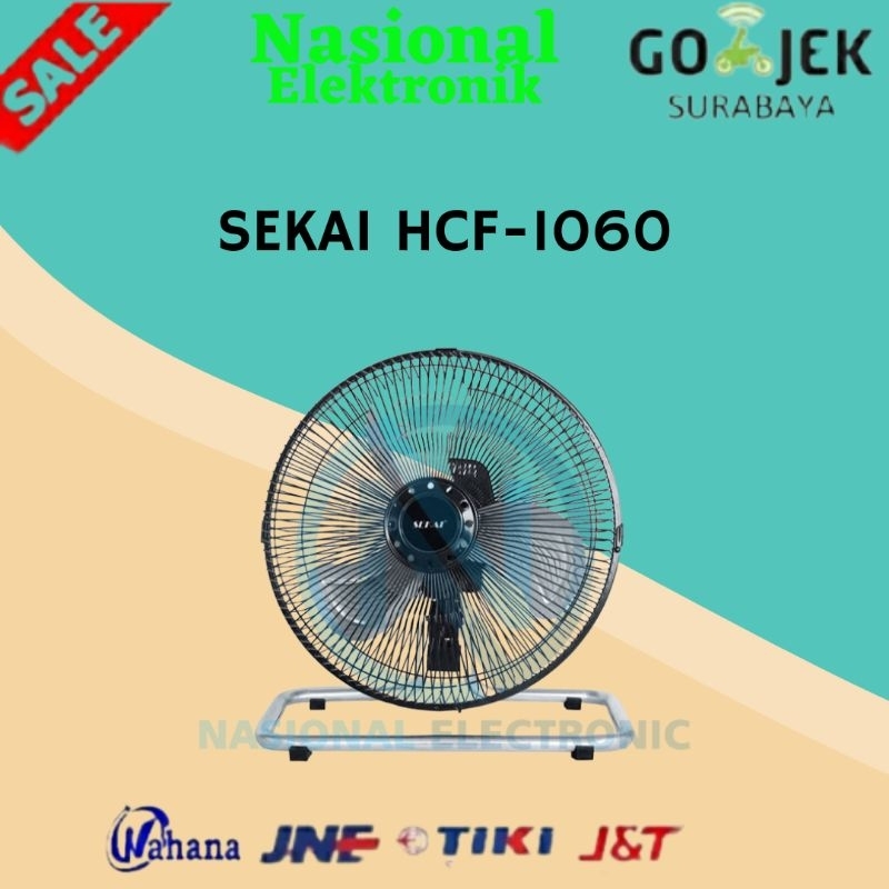 KIPAS ANGIN SEKAI HFN-1060/KIPAS ANGIN SEKAI DUDUK HFN 1060 /KIPAS ANGIN 10INCH/KIPAS ANGIN LOW WATT