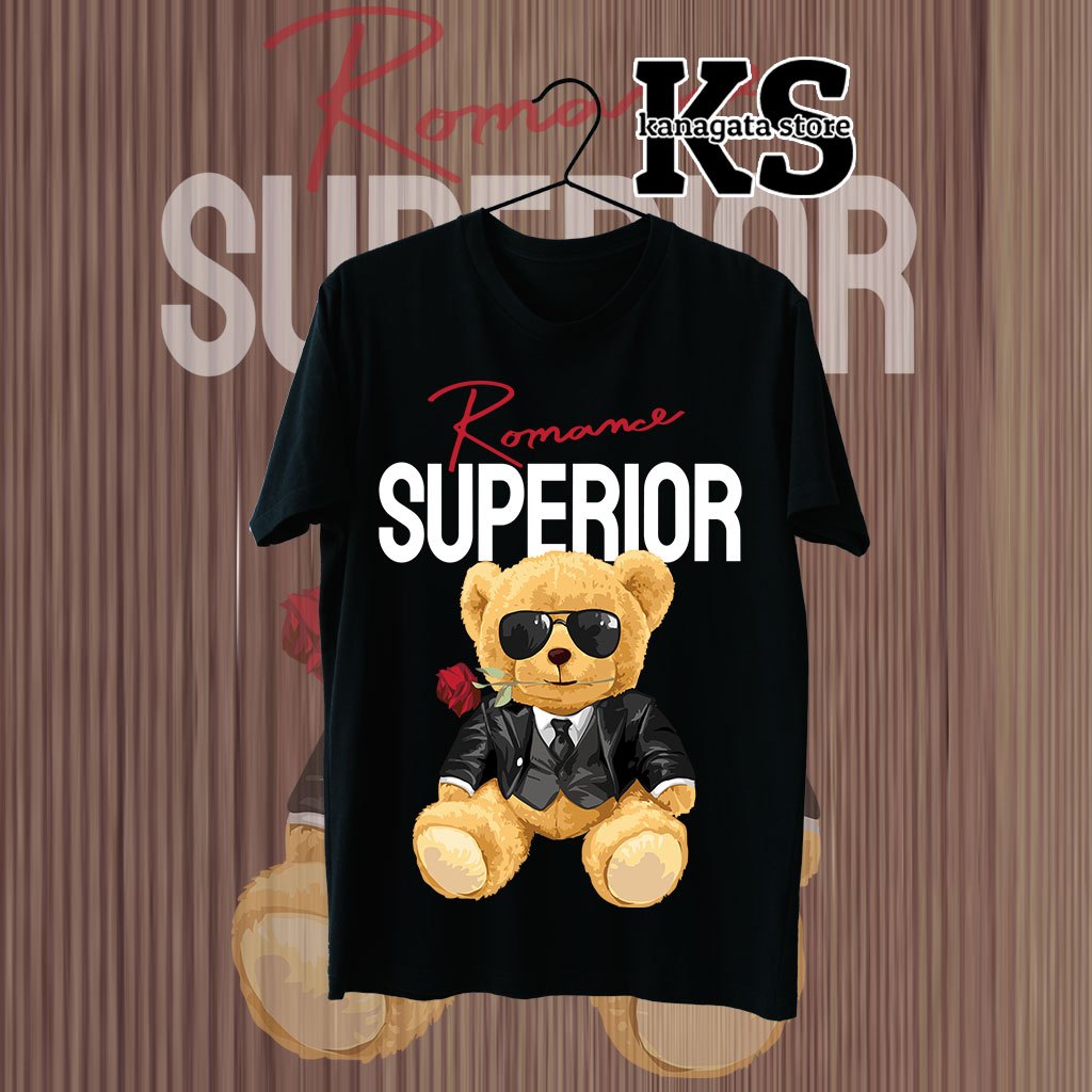 KANAGATA KAOS BEAR OVERSIZE T-SHIRT UNISEX BEAR COLLECTION TEBARU